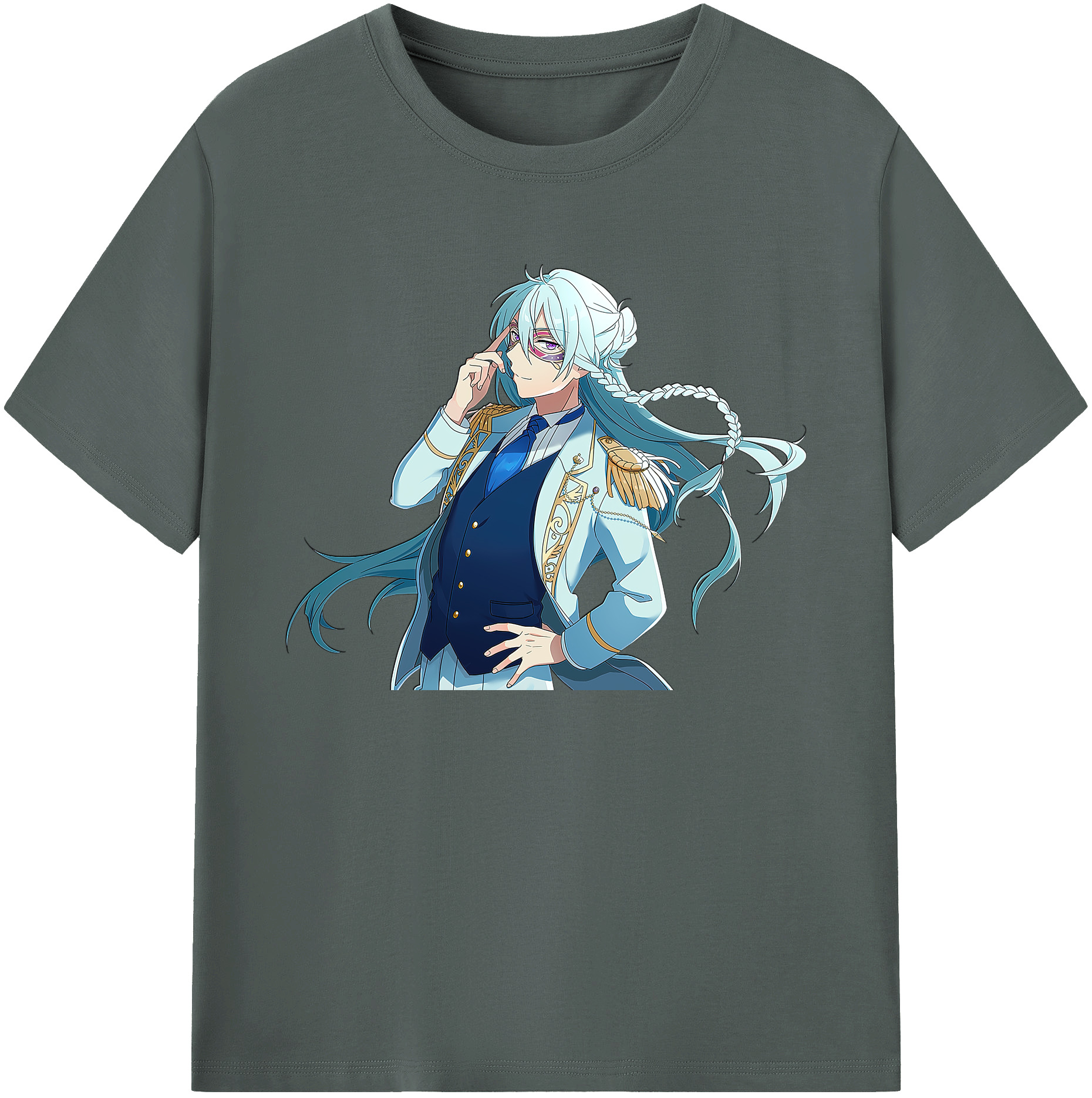 （画像用） あんさんぶるスターズ! Ensemble Stars 綿100％ メンズ半袖Tシャツ｜肌触りやわらか＆通気性